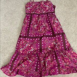 Old Navy Pink Tiered Sundress Spaghetti Strap Resort Wear